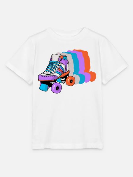 Rollschuh Schlittschuhläufer - Stanley/Stella Kinder T-Shirt MINI CREATOR - Weiß