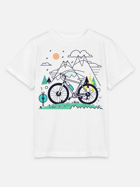 Fahrradfahrer - Stanley/Stella Kinder T-Shirt MINI CREATOR - Weiß