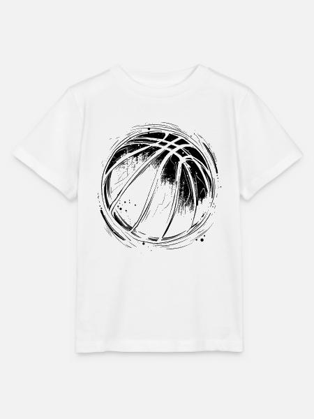 Basketball Ball - Stanley/Stella Kinder T-Shirt MINI CREATOR - Weiß