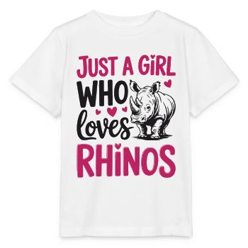 Rhinoceros - Stanley/Stella MINI CREATOR Kids’ T-Shirt - white - Front - Maike (125cm)