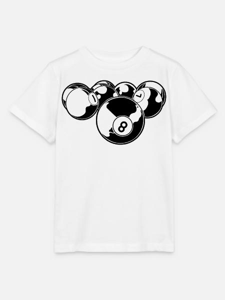 Billard - Stanley/Stella Kinder T-Shirt MINI CREATOR  - Weiß