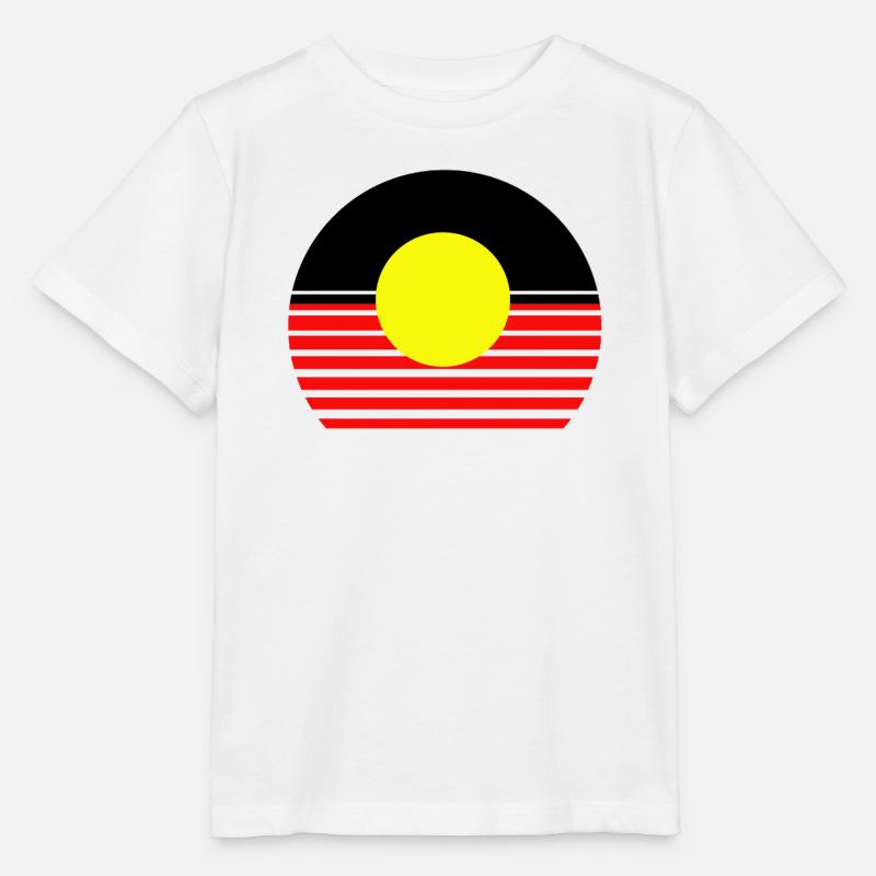 Australiens aborigènes - T-shirt bio MINI CREATOR Stanley/Stella Enfant - blanc