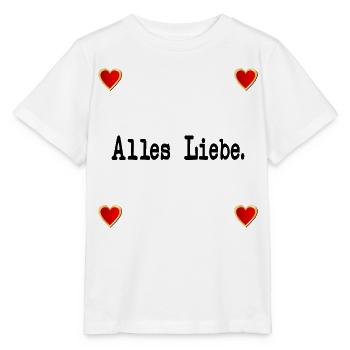 ABSCHIED GLÜCKWÜNSCHE ALLES LIEBE - Stanley/Stella Kinder T-Shirt MINI CREATOR  - Weiß - Vorne - Maike (125cm)