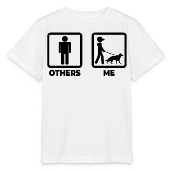 Ich als Deutscher Schäferhund Besitzer - Stanley/Stella Kinder T-Shirt MINI CREATOR  - Weiß - Vorne - Maike (125cm)