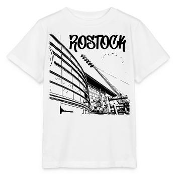 Vue sur le stade de Rostock - T-shirt bio MINI CREATOR Stanley/Stella Enfant - blanc - Devant - Maike (125cm)