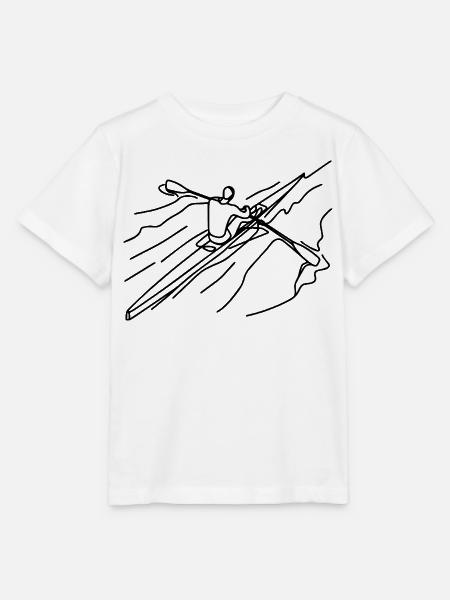Ruderer Zeichnung - Stanley/Stella Kinder T-Shirt MINI CREATOR - Weiß