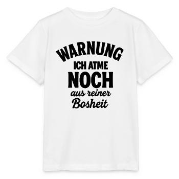 Warnung - Stanley/Stella Kinder T-Shirt MINI CREATOR  - Weiß - Vorne - Maike (125cm)