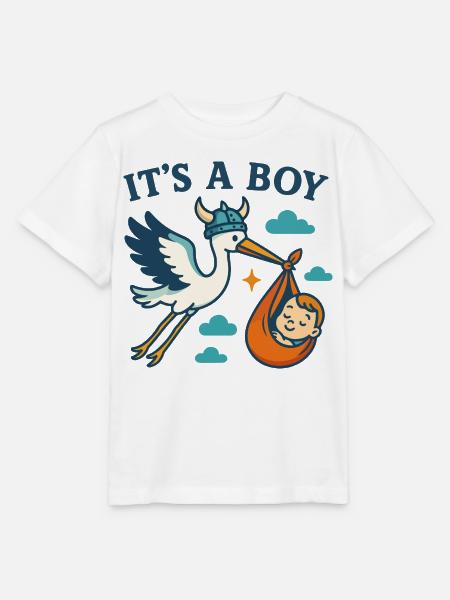 Viking Boy Arrival - Stanley/Stella Kinder T-Shirt MINI CREATOR  - Weiß
