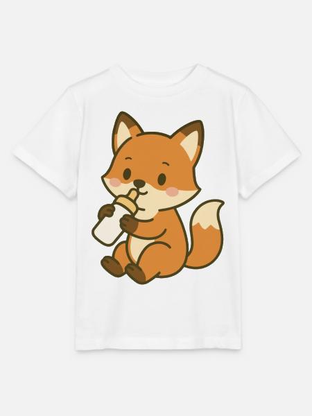 Durstiger Babyfuchs - Stanley/Stella Kinder T-Shirt MINI CREATOR - Weiß