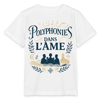 Polyphonies dans l'âme - T-shirt bio MINI CREATOR Stanley/Stella Enfant - blanc - Devant - Maike (125cm)