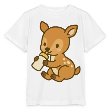 Flacon Fawn Love - T-shirt bio MINI CREATOR Stanley/Stella Enfant - blanc - Devant - Maike (125cm)