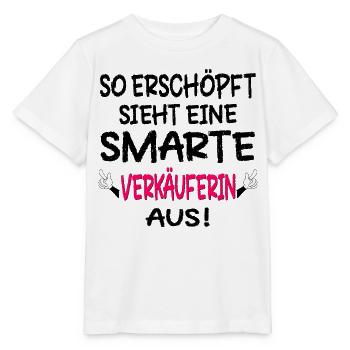 VEKÄUFERIN TRÖDELMARKT MARKT FLOHMARKT - Stanley/Stella Kinder T-Shirt MINI CREATOR  - Weiß - Vorne - Maike (125cm)