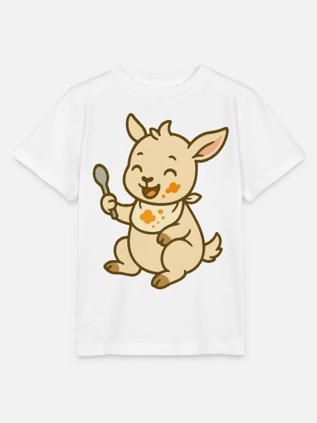 Futtern mit Zickleinfreude - Stanley/Stella Kinder T-Shirt MINI CREATOR  - Weiß