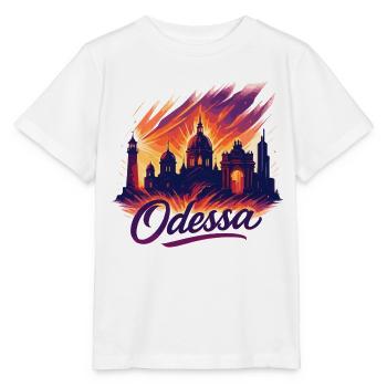 Ville d’Odessa Ukraine Perle au bord de la mer Cadeau - T-shirt bio MINI CREATOR Stanley/Stella Enfant - blanc - Devant - Maike (125cm)