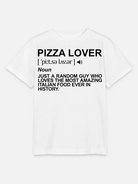 Pizza Liebhaber Bedeutung - Stanley/Stella Kinder T-Shirt MINI CREATOR - Weiß