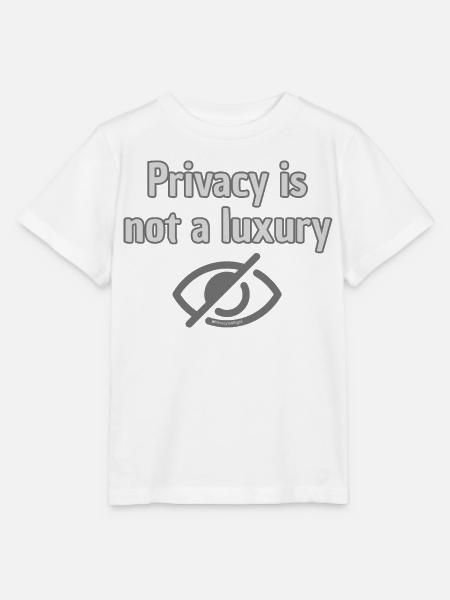 Privacy Not Luxury -Top-Statement für Privatsphäre - Stanley/Stella Kinder T-Shirt MINI CREATOR - Weiß