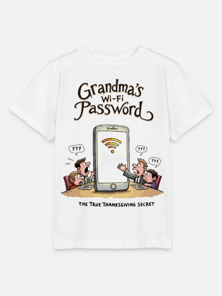 Omas WLAN-Passwort - Stanley/Stella Kinder T-Shirt MINI CREATOR - Weiß