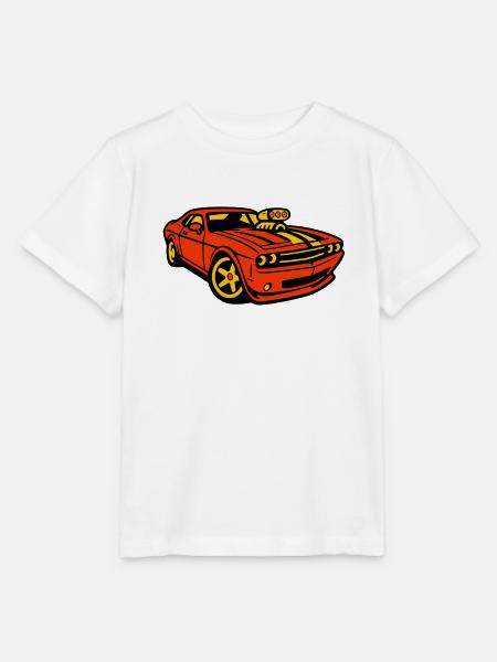 Muscle Car - Stanley/Stella Kinder T-Shirt MINI CREATOR - Weiß