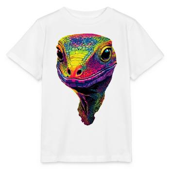 Monitor lizard, reptile, Komodo dragon, banded monitor lizard, lizard - Stanley/Stella MINI CREATOR Kids’ T-Shirt - white - Front - Maike (125cm)