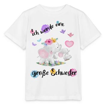 Announcing offspring I'm going to be a big sister in 2027 - Stanley/Stella MINI CREATOR Kids’ T-Shirt - white - Front - Maike (125cm)