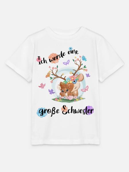 Nachwuchs Verkünden Ich Werde Große Schwester 2027 - Stanley/Stella Kinder T-Shirt MINI CREATOR - Weiß