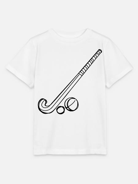 Feldhockeyschläger und Ball - Stanley/Stella Kinder T-Shirt MINI CREATOR - Weiß
