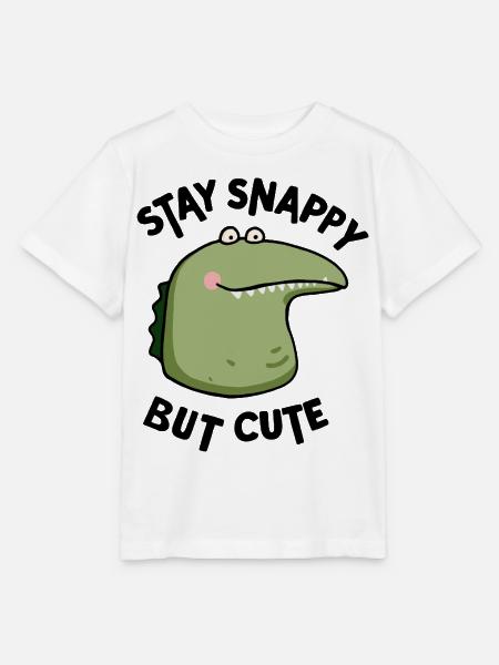 Snappy but cute - Stanley/Stella Kinder T-Shirt MINI CREATOR  - Weiß