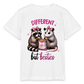 Différent mais meilleures amies, Amitié, Saint-Valentin - T-shirt bio MINI CREATOR Stanley/Stella Enfant - blanc - Devant - Maike (125cm)