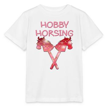 HOBBY HORSING PFERDE - Stanley/Stella Kinder T-Shirt MINI CREATOR  - Weiß - Vorne - Maike (125cm)