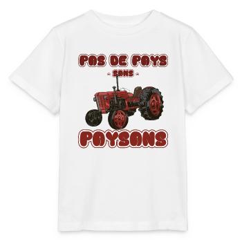 No country without farmers - Stanley/Stella MINI CREATOR Kids’ T-Shirt - white - Front - Maike (125cm)