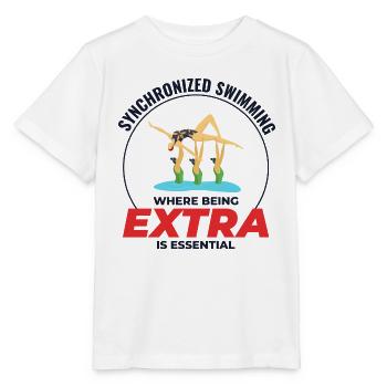 Synchronschwimmen, wo man extra ist - Stanley/Stella Kinder T-Shirt MINI CREATOR  - Weiß - Vorne - Maike (125cm)