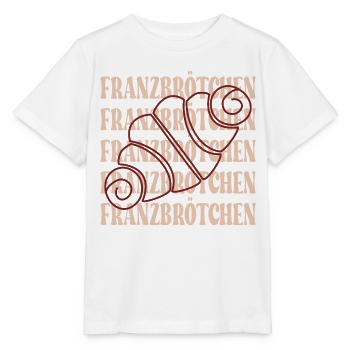 SCHRIFTZUG FRANZBRÖTCHEN GEBÄCK HAMBURG - Stanley/Stella Kinder T-Shirt MINI CREATOR  - Weiß - Vorne - Maike (125cm)