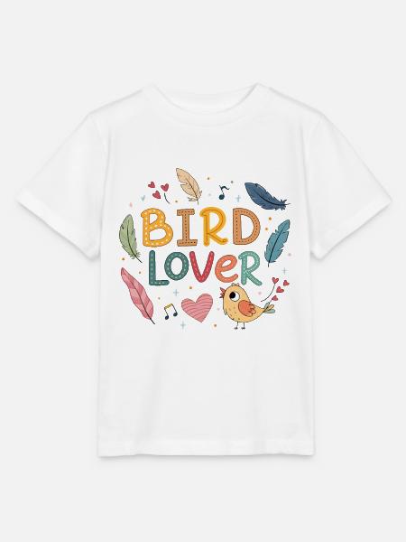 Zartes Vogelliebhaber-Design - Stanley/Stella Kinder T-Shirt MINI CREATOR - Weiß