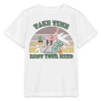 Pause Estivale Relaxante - T-shirt bio MINI CREATOR Stanley/Stella Enfant - blanc - Devant - Maike (125cm)