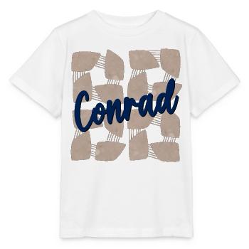 NAMENSTAG NAME CONRAD - Stanley/Stella Kinder T-Shirt MINI CREATOR  - Weiß - Vorne - Maike (125cm)