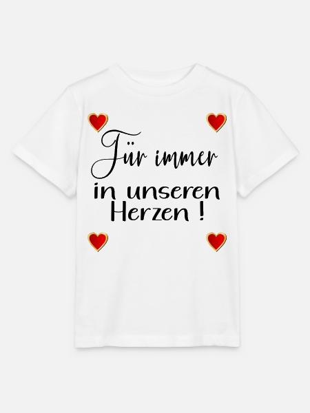 ABSCHIED TEAM HERZ - Stanley/Stella Kinder T-Shirt MINI CREATOR  - Weiß