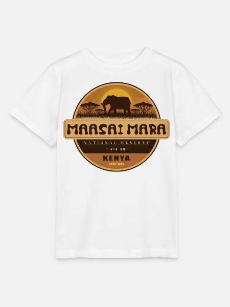Masai Mara , Nationalreservat , Kenia - Stanley/Stella Kinder T-Shirt MINI CREATOR  - Weiß