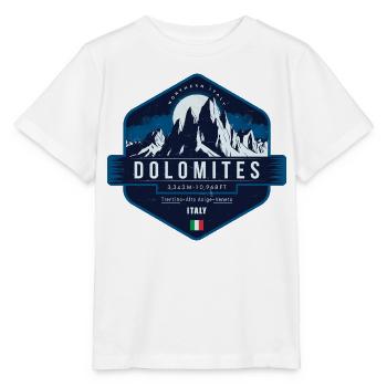 Dolomites , Italie - T-shirt bio MINI CREATOR Stanley/Stella Enfant - blanc - Devant - Maike (125cm)