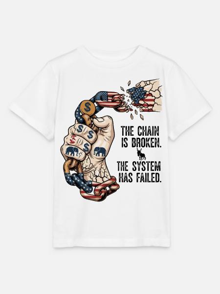 The System Has Failed - Stanley/Stella Kinder T-Shirt MINI CREATOR  - Weiß