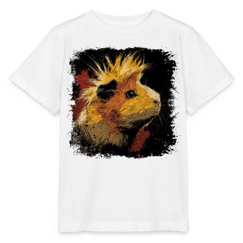 Meerschweinchen Punkrock - Stanley/Stella Kinder T-Shirt MINI CREATOR  - Weiß - Vorne - Maike (125cm)
