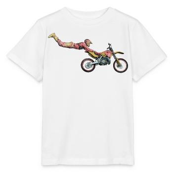 Motocross Freestyle - Stanley/Stella Kinder T-Shirt MINI CREATOR  - Weiß - Vorne - Maike (125cm)