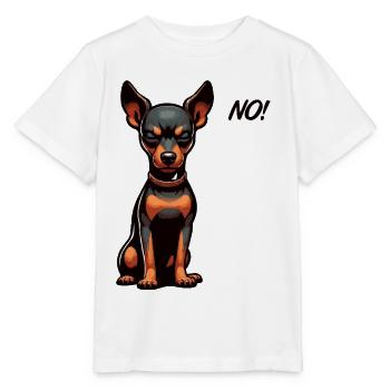 Pas de Pinscher miniature Pinscher Propriétaire de Pinscher - T-shirt bio MINI CREATOR Stanley/Stella Enfant - blanc - Devant - Maike (125cm)