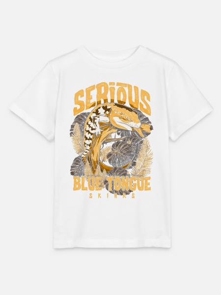 Ernsthaft über Blauzungenskinke Reptilienhalter - Stanley/Stella Kinder T-Shirt MINI CREATOR - Weiß