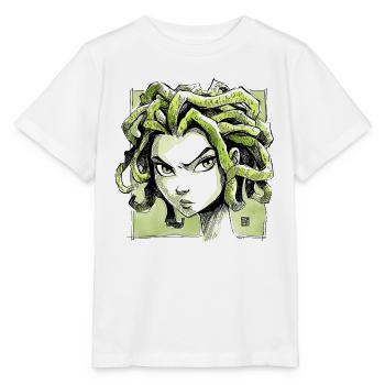 Medusa Sketch - Stanley/Stella MINI CREATOR Kids’ T-Shirt - white - Front - Maike (125cm)