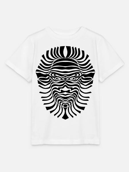 psy-chic psychedlic sixties good voodoo mask - Stanley/Stella Kinder T-Shirt MINI CREATOR - Weiß