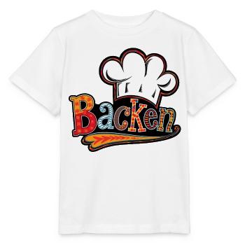 Bakery motif with baker's hat - Stanley/Stella MINI CREATOR Kids’ T-Shirt - white - Front - Maike (125cm)