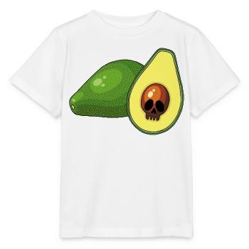 Avocado-Schädel - Stanley/Stella Kinder T-Shirt MINI CREATOR  - Weiß - Vorne - Maike (125cm)