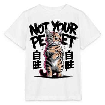 Nicht Ihre Hauskatze - Stanley/Stella Kinder T-Shirt MINI CREATOR  - Weiß - Vorne - Maike (125cm)