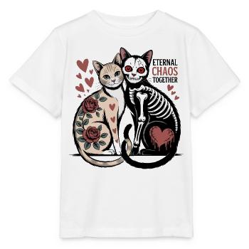 Eternal Chaos Cats - Stanley/Stella MINI CREATOR Kids’ T-Shirt - white - Front - Maike (125cm)