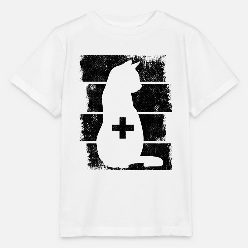 Tierarzt Katze - Stanley/Stella Kinder T-Shirt MINI CREATOR  - Weiß